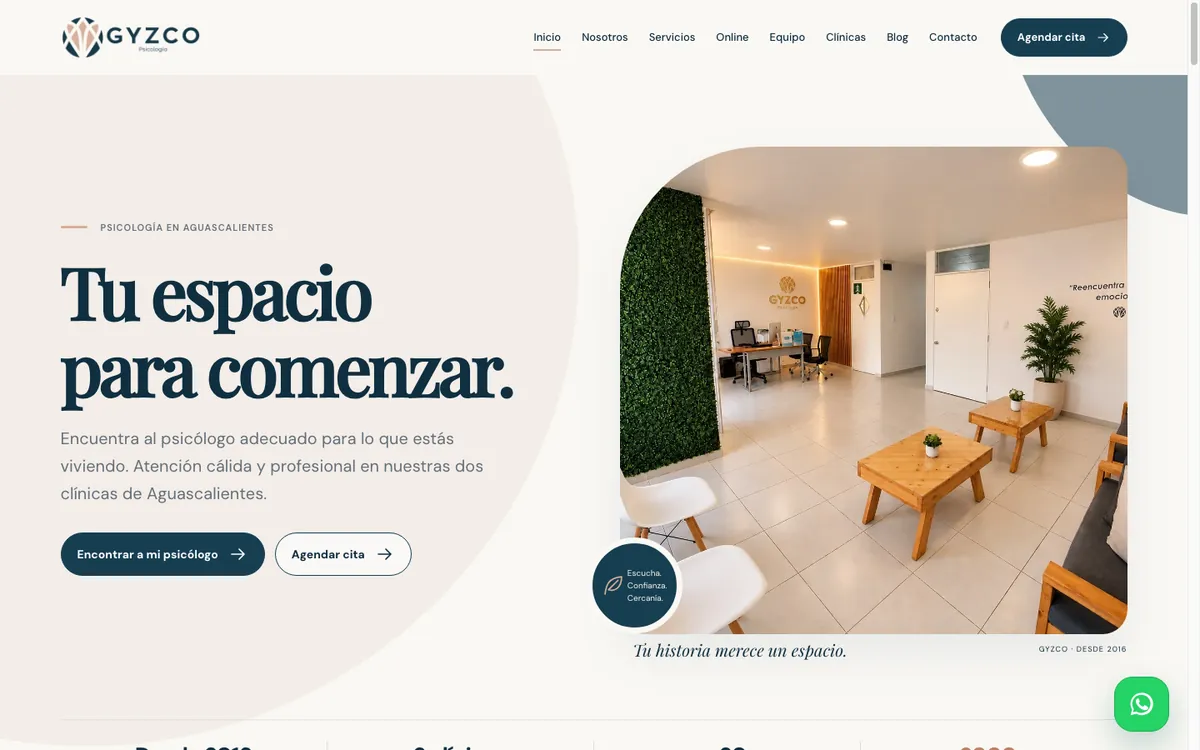 Sitio de GYZCO Psicología