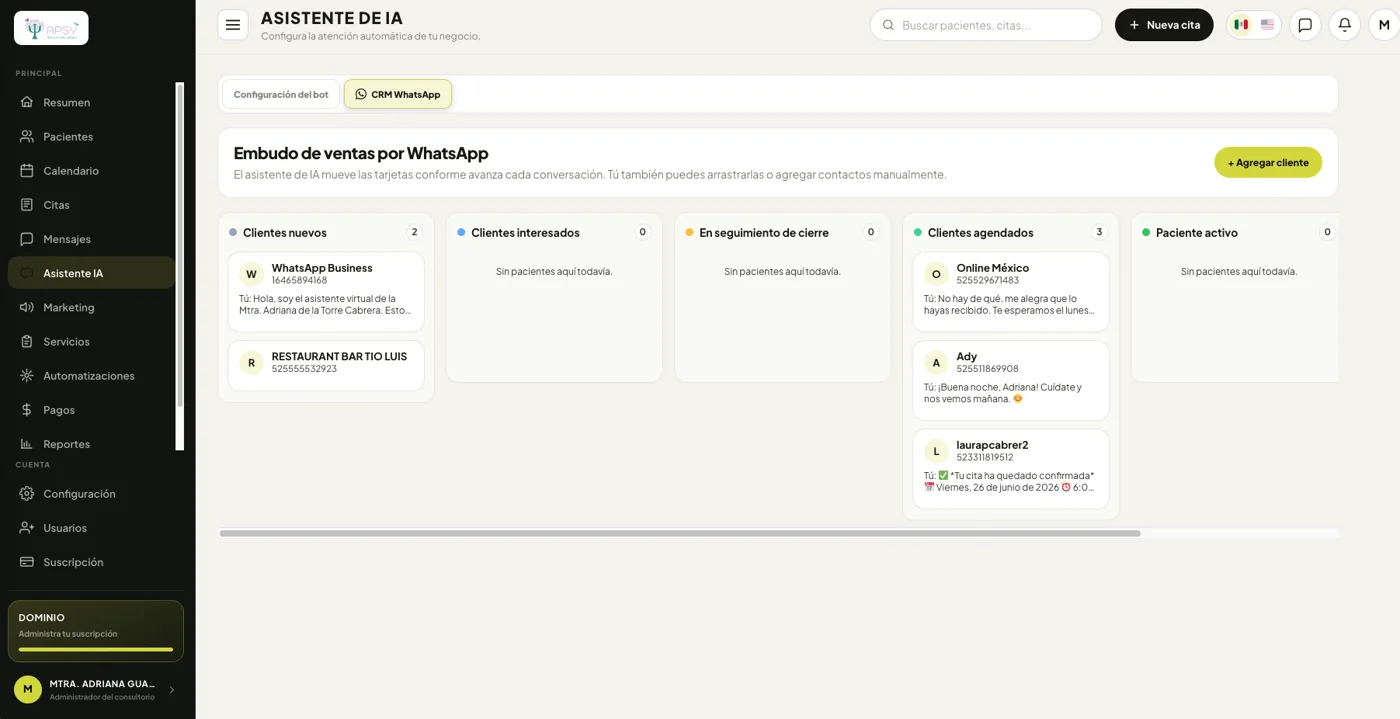 Seguimiento comercial en un CRM