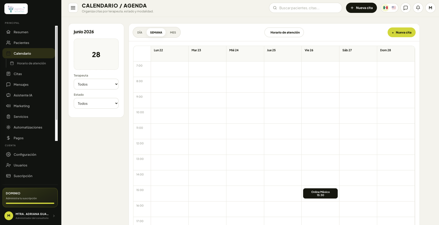 Calendario conectado