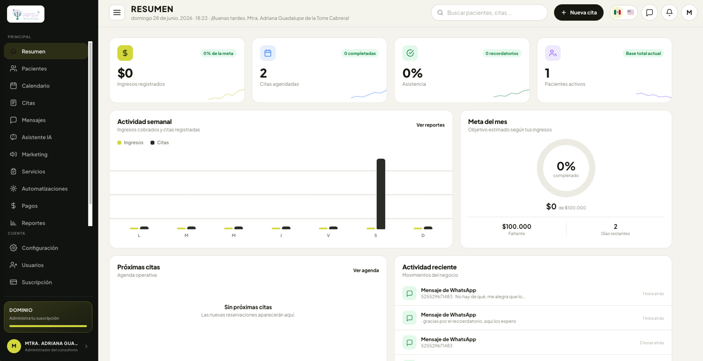 Equipo y plataforma Online México