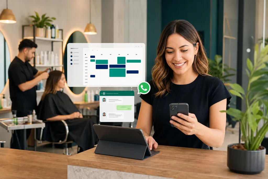 Ejemplo de agenda digital para salón de belleza