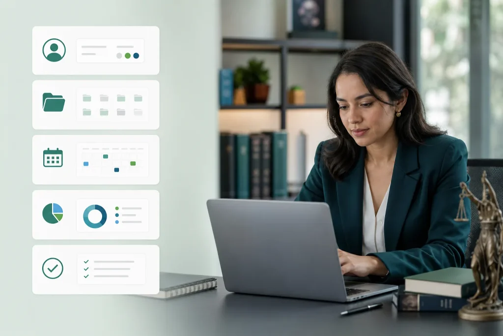 Comparativa visual de funcionalidades de CRM.
