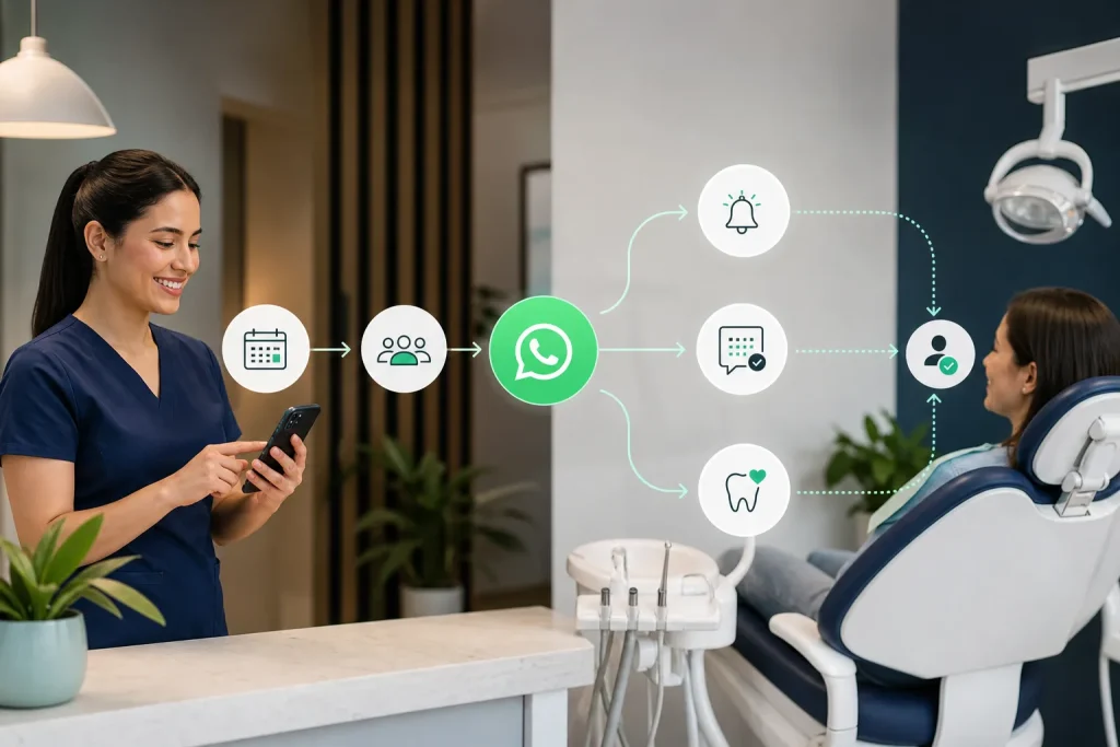 Flujo de trabajo de recordatorios de citas en WhatsApp