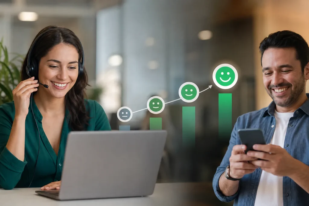 Gráfico de satisfacción del cliente