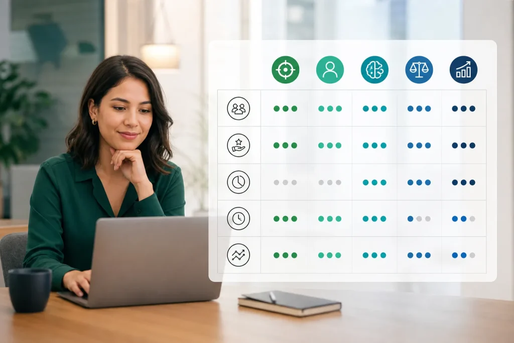 Comparativa de métodos de calificación de leads.