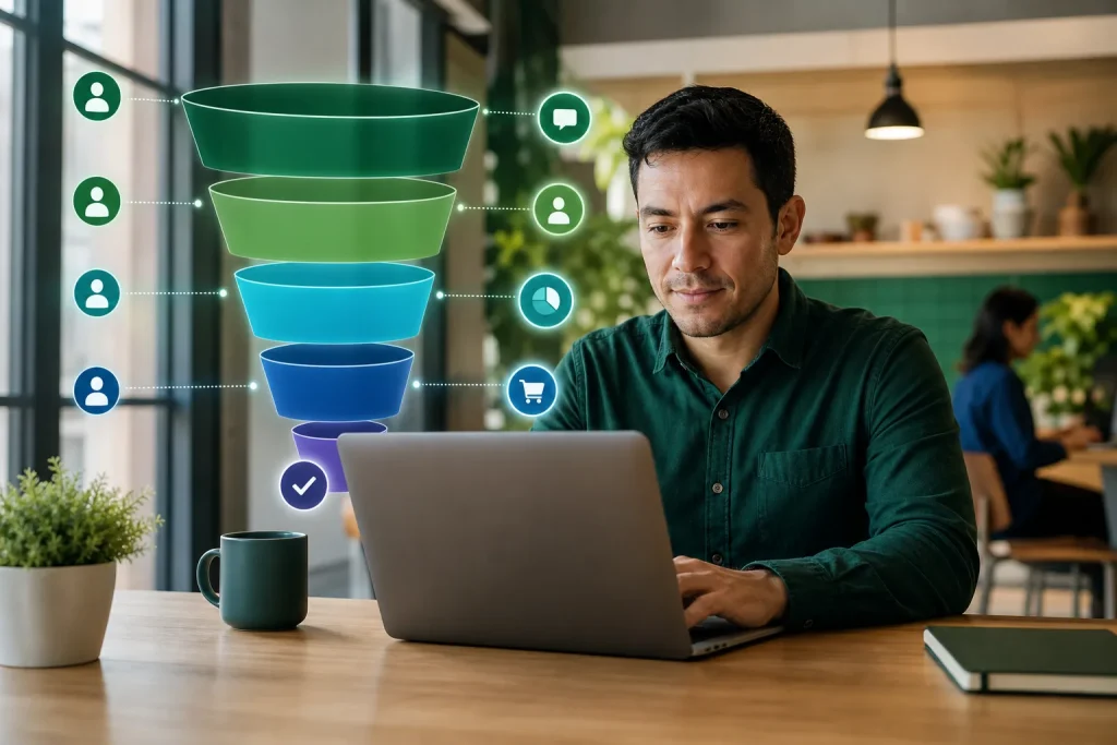 KPIs clave para embudos de ventas.